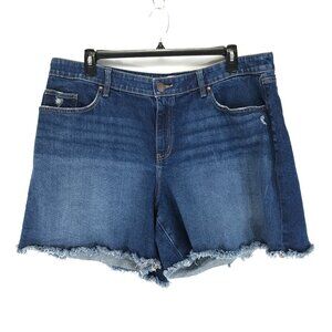 Lane Bryant Distressed Cutoff Shorts Women's Plus Size 20 Stretch Denim Summer